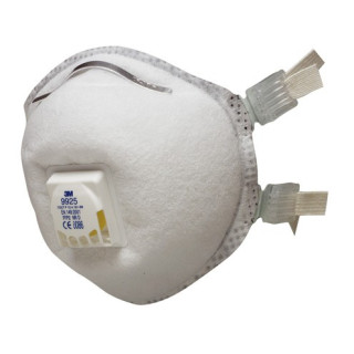 FFP2 Mask Nr D C / Válvula para soldagem e ozônio 9925 (80 máscaras)