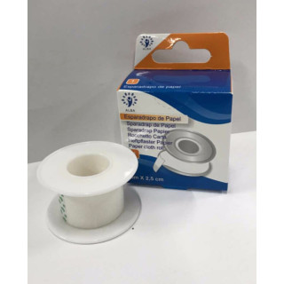 Esparadrapo hipoalergico de papel 5x2.5m 10 Unidades.