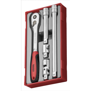 Juego de trinquete y accesorios de 1/2" TT1, 5 piezas TENGTOOLS REF: TT1205