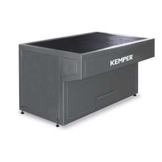 Mesa sólida para soldadura manual con cajón de residuos 950490047