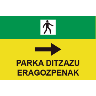 Señales Viales PVC Euskera Rogamos Disculpen Molestias Der