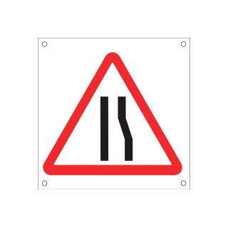 Señal para obra OB21 "Estrechamiento derecho via"