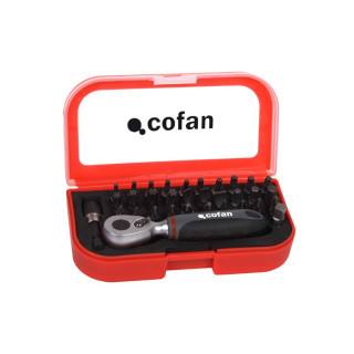 Imposta Mini Carraca 1/4 "con suggerimenti (33 pezzi)