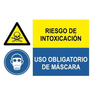 Intossicazione combinata del rischio del segnale e maschera d'uso obbligatoria
