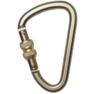 Stahlkarabiner Ø27mm Gewinde 125x80mm 20 kN - EN 362 (Ref. AZ018)