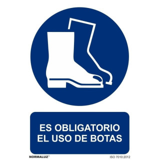 Signal is mandatory the use of boots with UV inks