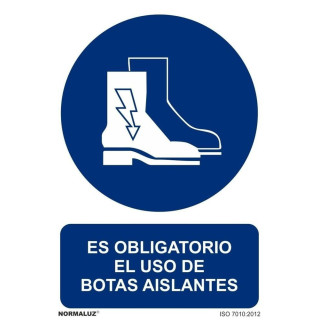 Signal is mandatory the use of insulating boots with UV inks