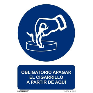 Required signal Turn off the cigarette from here with UV inks