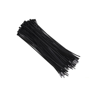 Flange di nylon 4,8 x 300 mm (100 unità - nero)