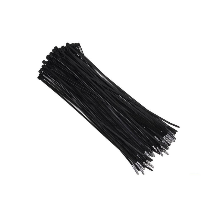 Bridas de Nylon 4.8 x 300 mm (100 Unidades - Negra)
