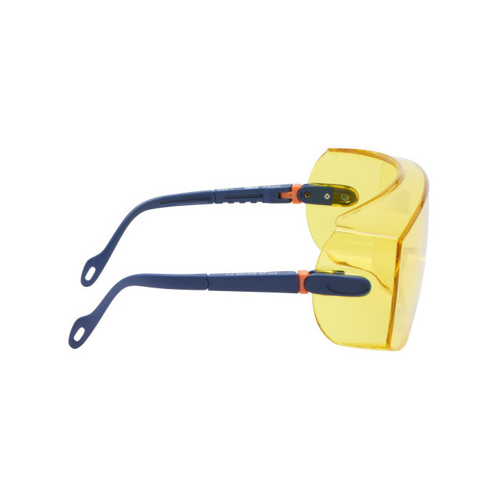 Cubregafas antirayaduras ámbar CONFORT AR 2802 patillas ajustables con ruleta 3M