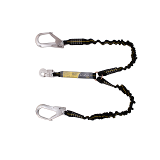 Elemento de amarre con absorbedor y cinta elástico IRUDEK 383